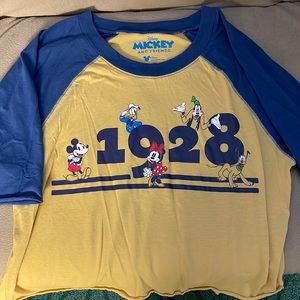 Disney and friends 3/4 sleeved crop top shirt